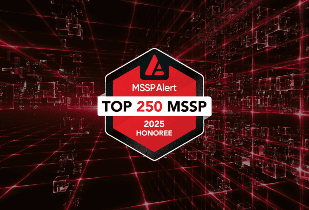 MSSP Alert Top 250 MSSP 2025 Honoree badge recognizing Kirkham IronTech as a ranked managed security service provider.